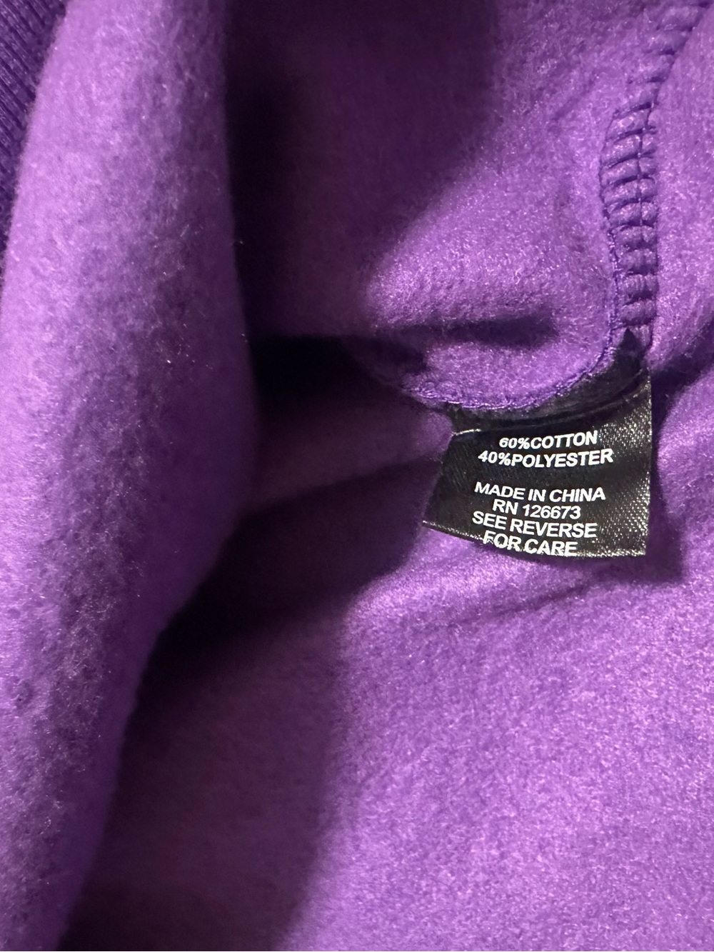 Men's Purple Crewneck Sweatshirt - Minnesota Vikings - Picture 12 of 12